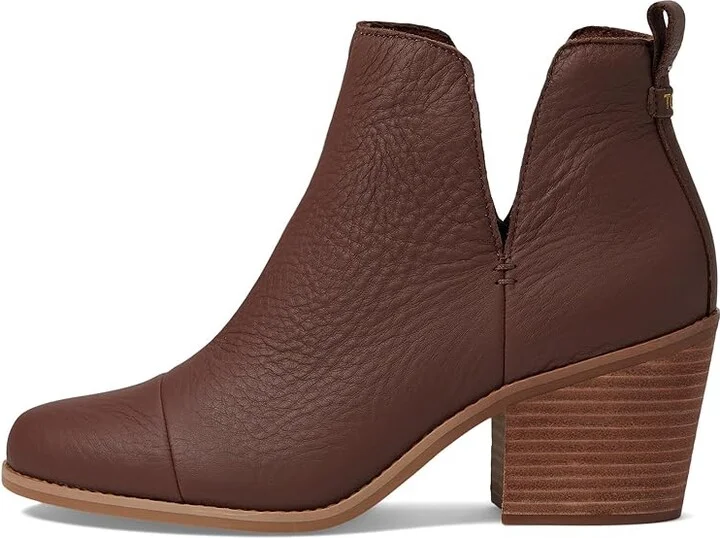 TOMS Everly Cutout Women's Shoes Chestnut Leather : 10 B - Medium - Image 5