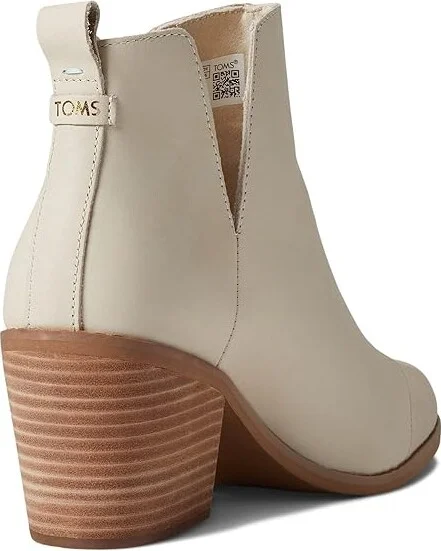 TOMS Everly Women's Boots Beige Leather : 8.5 B - Medium, Leather/Suede - Image 4