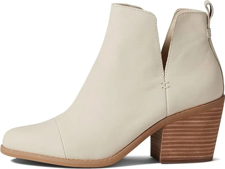 TOMS Everly Women's Boots Beige Leather : 8.5 B - Medium, Leather/Suede - Image 5