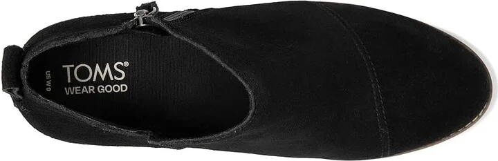 TOMS Goldie Women's Boots Black : 6 B - Medium, Leather - Image 2