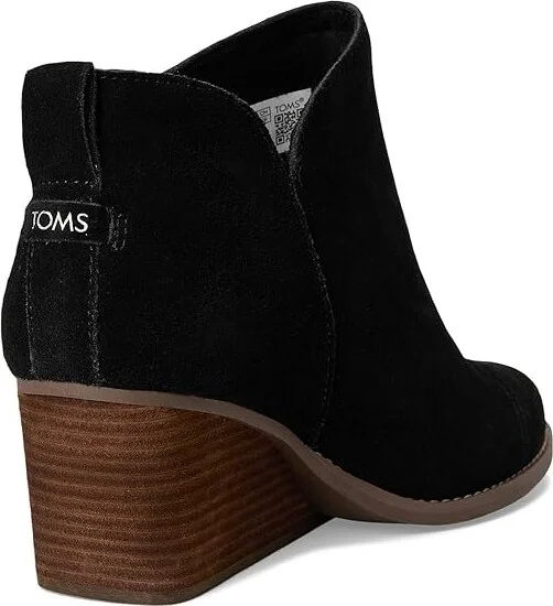 TOMS Goldie Women's Boots Black : 6 B - Medium, Leather - Image 4