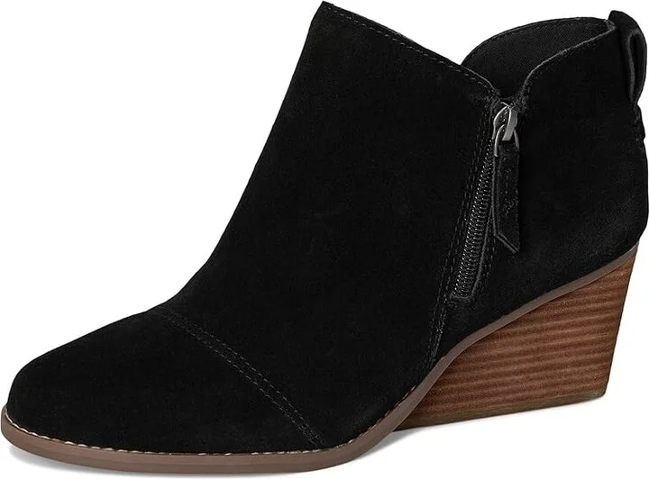 TOMS Goldie Women's Boots Black : 6 B - Medium, Leather - Image 5