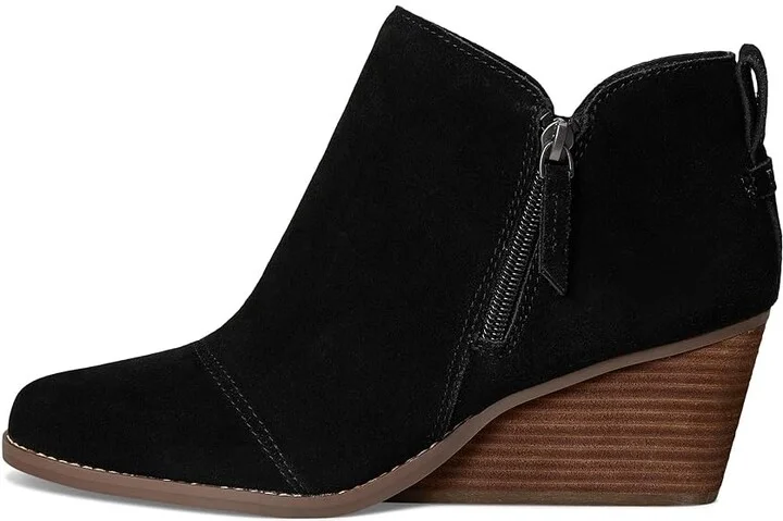 TOMS Goldie Women's Boots Black : 6 B - Medium, Leather - Image 6