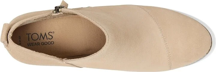 TOMS Goldie Women's Boots Oatmeal : 5 B - Medium, Leather - Image 2