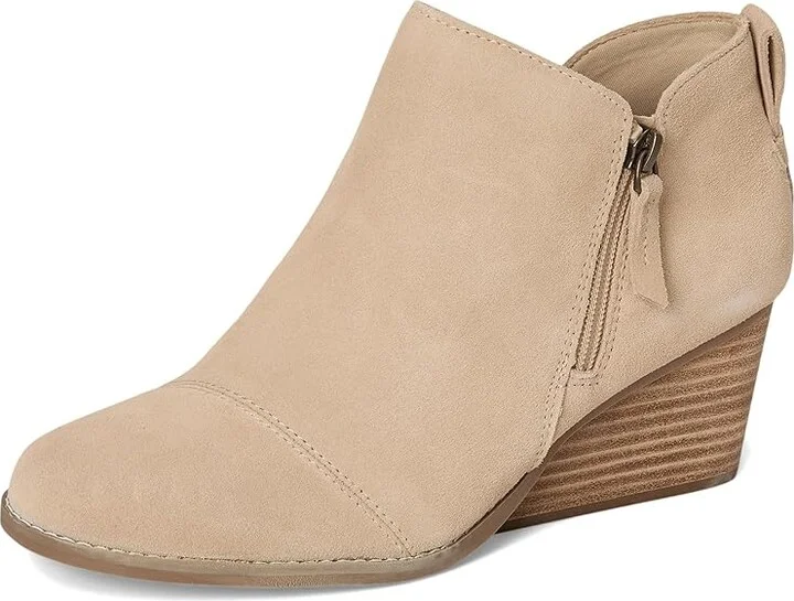 TOMS Goldie Women's Boots Oatmeal : 5 B - Medium, Leather - Image 5