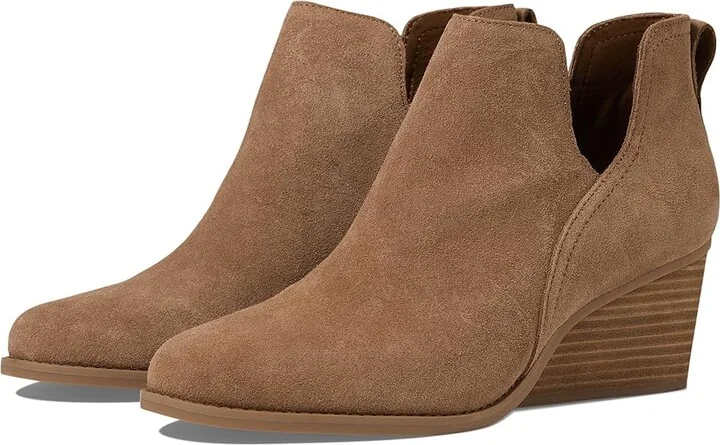 TOMS Gwen Women's Boots Brown Sugar Suede : 10 B - Medium, Leather/Suede