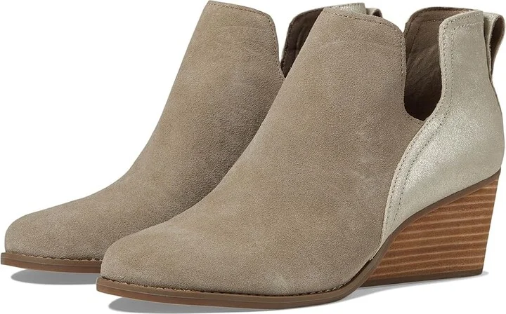 TOMS Gwen Women's Boots Dune Suede : 6 B - Medium, Leather/Suede