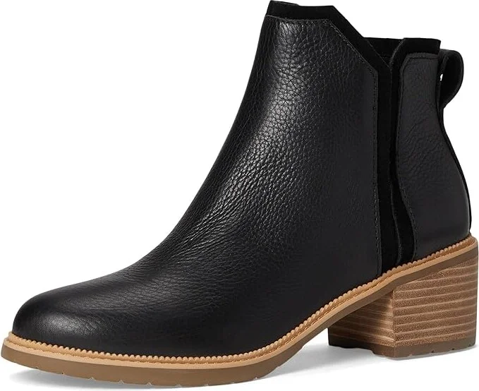 TOMS Hailey Women's Boots Black Leather : 8.5 B - Medium - Image 5