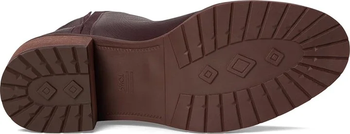 TOMS Hailey Women's Boots Blackberry Leather : 5.5 B - Medium - Image 3