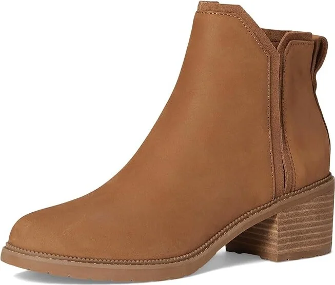 TOMS Hailey Women's Boots Brown Sugar Leather : 9 B - Medium - Image 5