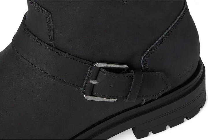 TOMS Ionie Moto Women's Boots Black : 5.5 B - Medium, Suede - Image 7