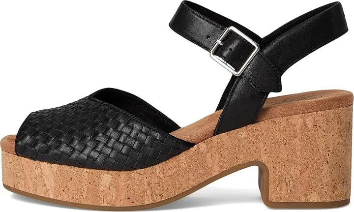 TOMS Isla Peep Toe Women's Sandals Black1 : 7.5 B - Medium, Synthetic - Image 6