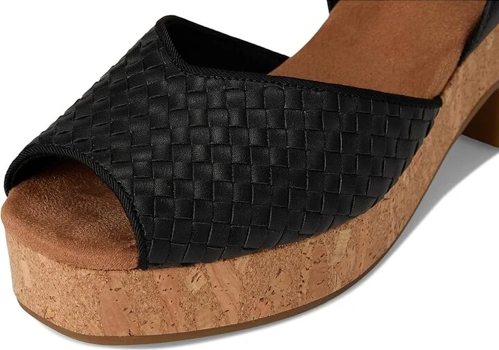TOMS Isla Peep Toe Women's Sandals Black1 : 7.5 B - Medium, Synthetic - Image 7