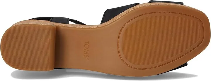 TOMS Isla Women's Sandals Black : 9.5 B - Medium, Rubber/Suede - Image 3