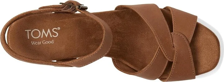 TOMS Isla Women's Sandals Brown Sugar : 6.5 B - Medium, Rubber/Suede - Image 2