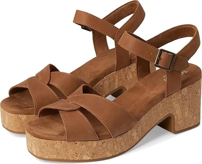 TOMS Isla Women's Sandals Brown Sugar : 6.5 B - Medium, Rubber/Suede