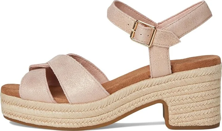 TOMS Isla Women's Sandals Pale Rose Suede : 9.5 B - Medium, Rubber/Suede - Image 6