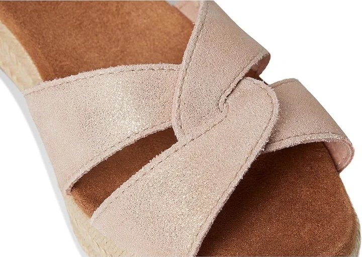 TOMS Isla Women's Sandals Pale Rose Suede : 9.5 B - Medium, Rubber/Suede - Image 7
