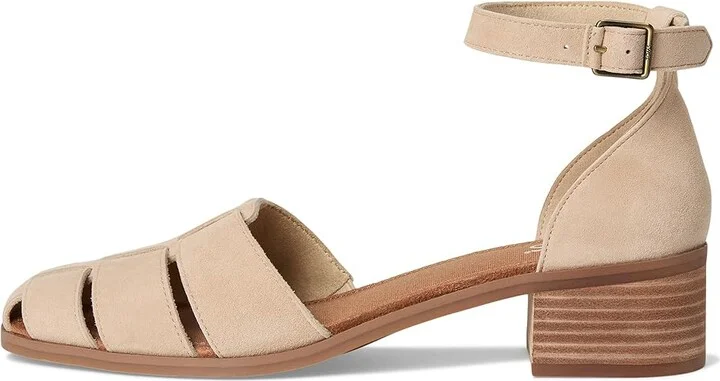 TOMS Jaclyn Fisherman Women's Shoes Almond : 10 B - Medium, Suede - Image 6