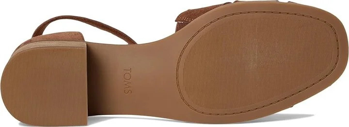 TOMS Jaclyn Fisherman Women's Shoes Amber Brown : 5 B - Medium, Suede - Image 3
