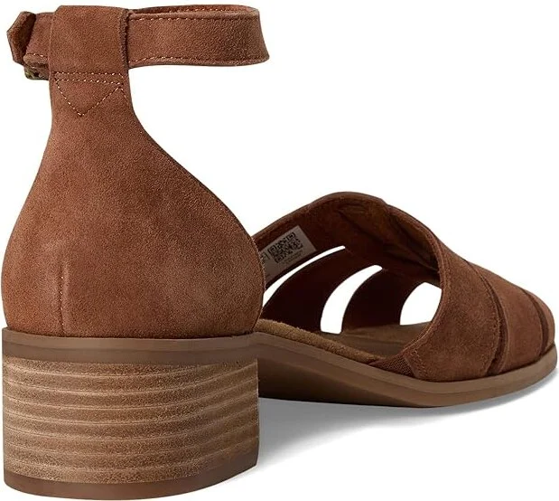 TOMS Jaclyn Fisherman Women's Shoes Amber Brown : 5 B - Medium, Suede - Image 4