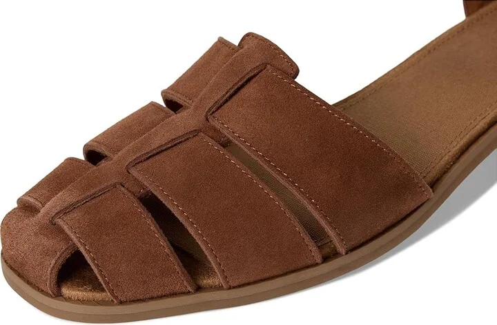 TOMS Jaclyn Fisherman Women's Shoes Amber Brown : 5 B - Medium, Suede - Image 7