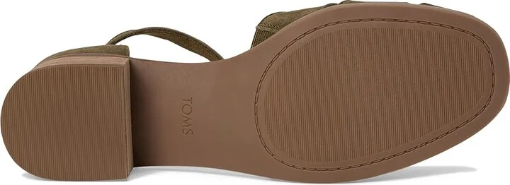 TOMS Jaclyn Fisherman Women's Shoes Military Olive : 12 B - Medium, Suede - Image 3