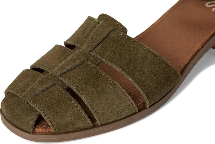 TOMS Jaclyn Fisherman Women's Shoes Military Olive : 12 B - Medium, Suede - Image 7