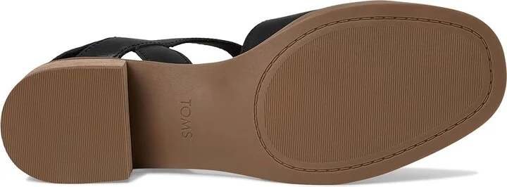 TOMS Jaclyn High Women's Heels Black : 5.5 B - Medium, Leather - Image 3