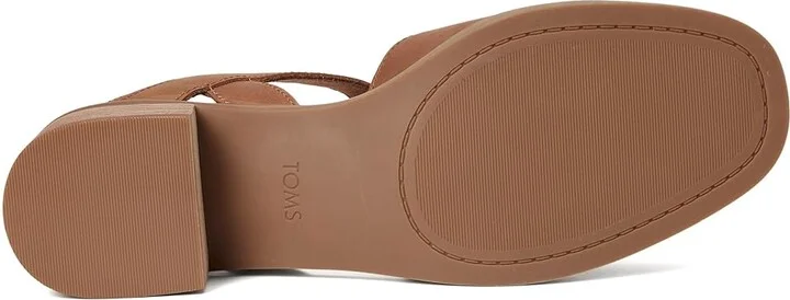 TOMS Jaclyn High Women's Heels Brown Sugar : 8.5 B - Medium, Leather - Image 3