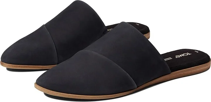 TOMS Jade Women's Shoes Black Leather : 10 B - Medium