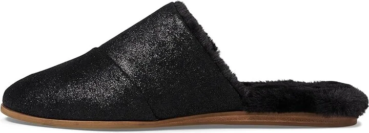 TOMS Jade Women's Shoes Black Metallic Suede : 5 B - Medium, Leather - Image 5
