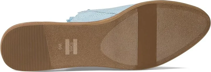 TOMS Jade Women's Shoes Pastel Blue Washed Denim : 6 B - Medium, Leather - Image 3