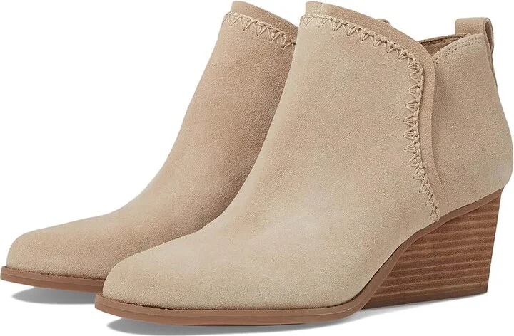 TOMS Kaia Women's Boots Oatmeal Suede : 9 B - Medium, Leather/Suede