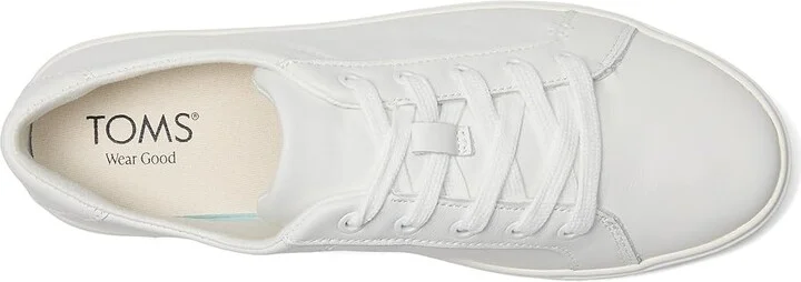 TOMS Kameron Lace-Up Women's Shoes White : 9.5 B - Medium, Leather - Image 2