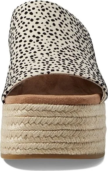 TOMS Laila Mule Women's Shoes Flocked Mini Cheetah : 5.5 B - Medium, Synthetic - Image 2