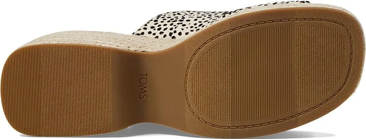 TOMS Laila Mule Women's Shoes Flocked Mini Cheetah : 5.5 B - Medium, Synthetic - Image 3