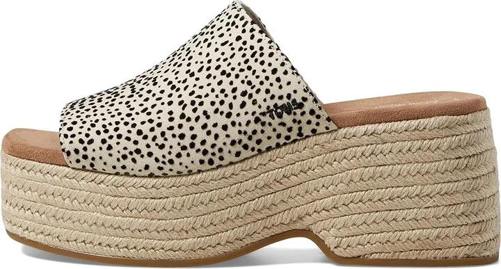 TOMS Laila Mule Women's Shoes Flocked Mini Cheetah : 5.5 B - Medium, Synthetic - Image 5