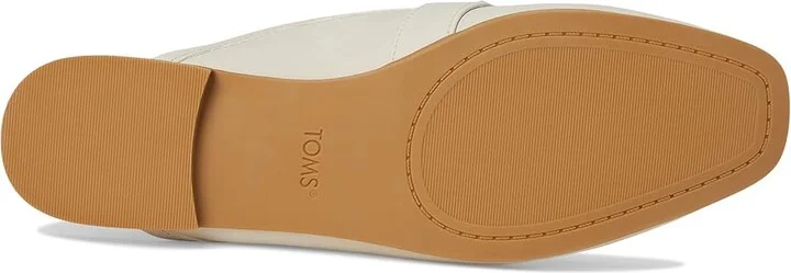 TOMS Lynette Mule Women's Flat Shoes Light Sand : 9.5 B - Medium, Leather/Polyester/Rubber - Image 3