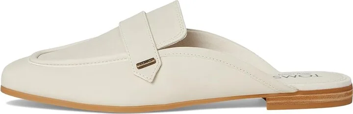TOMS Lynette Mule Women's Flat Shoes Light Sand : 9.5 B - Medium, Leather/Polyester/Rubber - Image 6