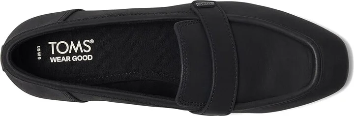 TOMS Lynette Women's Flat Shoes Black : 5.5 B - Medium, Leather - Image 2