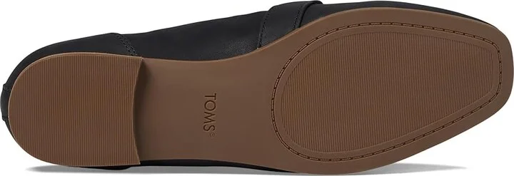 TOMS Lynette Women's Flat Shoes Black : 5.5 B - Medium, Leather - Image 3