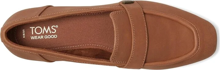TOMS Lynette Women's Flat Shoes Brown Sugar : 5.5 B - Medium, Leather - Image 2