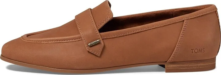 TOMS Lynette Women's Flat Shoes Brown Sugar : 5.5 B - Medium, Leather - Image 6