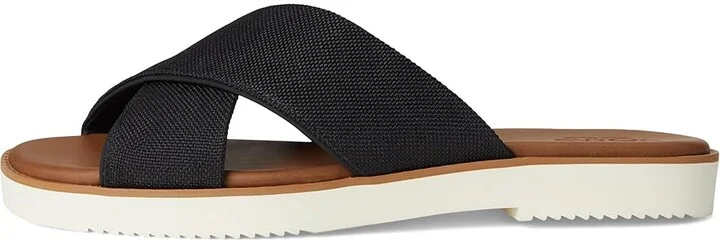 TOMS Mae Crossover Women's Sandals Black : 11 B - Medium, Leather - Image 6