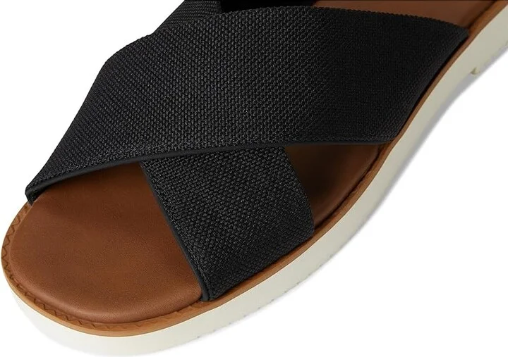 TOMS Mae Crossover Women's Sandals Black : 11 B - Medium, Leather - Image 7