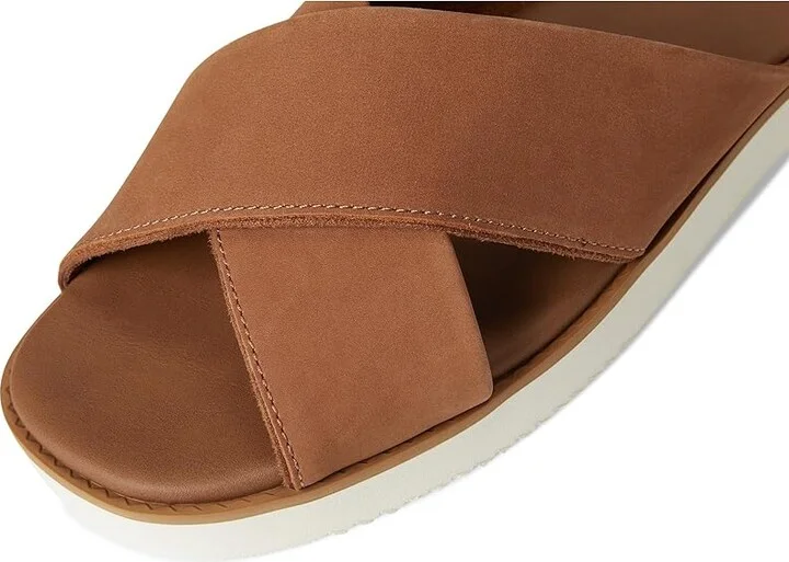 TOMS Mae Crossover Women's Sandals Brown Sugar : 5.5 B - Medium, Leather - Image 7