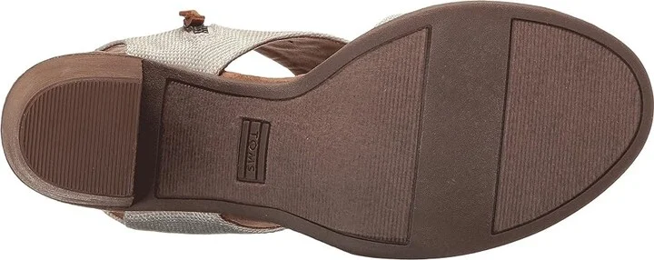 TOMS Majorca Cutout Sandal Women's Shoes Natural Yarn-Dye : 11 B - Medium, Leather - Image 4