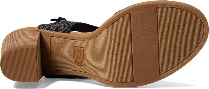 TOMS Majorca Cutout Women's Shoes Black Woven : 11 B - Medium, Suede/Textile - Image 3