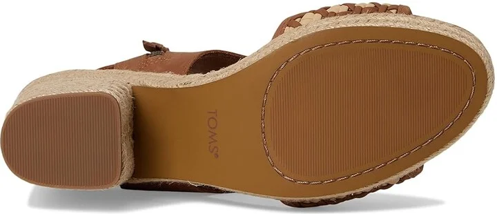 TOMS Majorca Platform Women's Shoes Brown Sugar : 7.5 B - Medium, Textile - Image 3